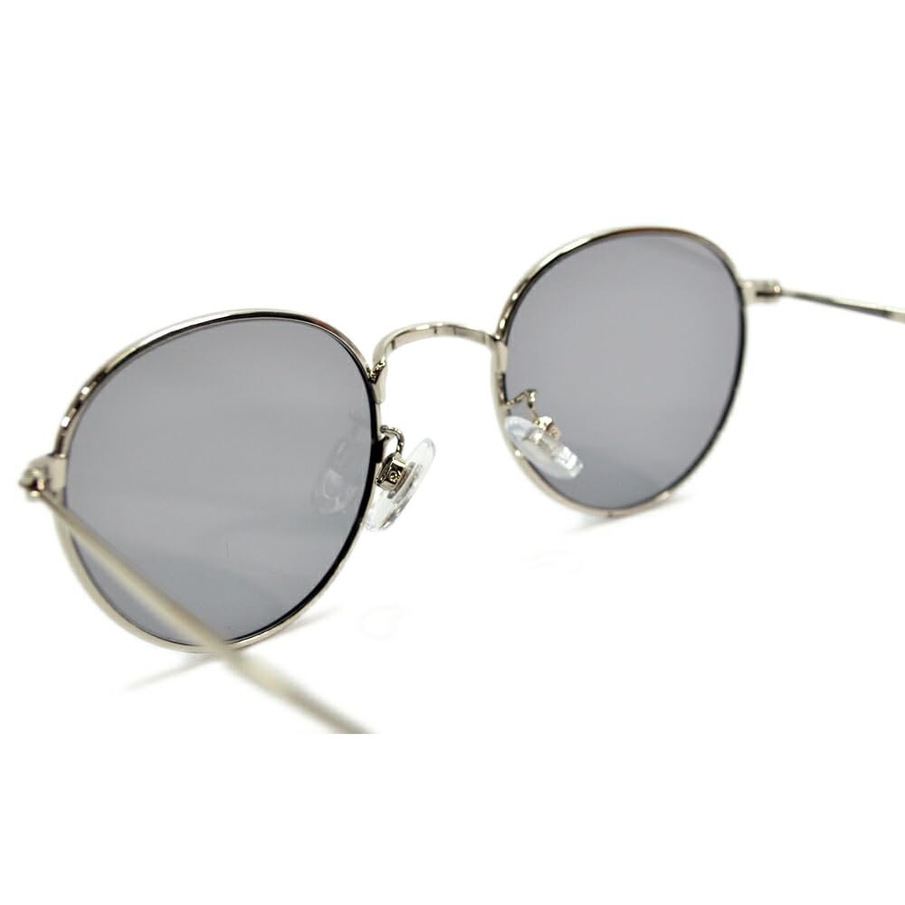 [MERRY PLEASURE] Sunglasses for Men and Women, UV Protection, Fashion Glasses, Round, Boston Style, Tinted Lenses (Lightly Colored)