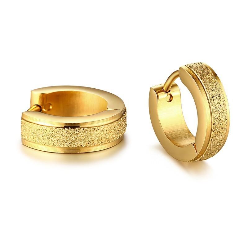 Hoop Earrings for Men Small Earings Stainless Steel Punk Hip Hop Male Women Jewelry
