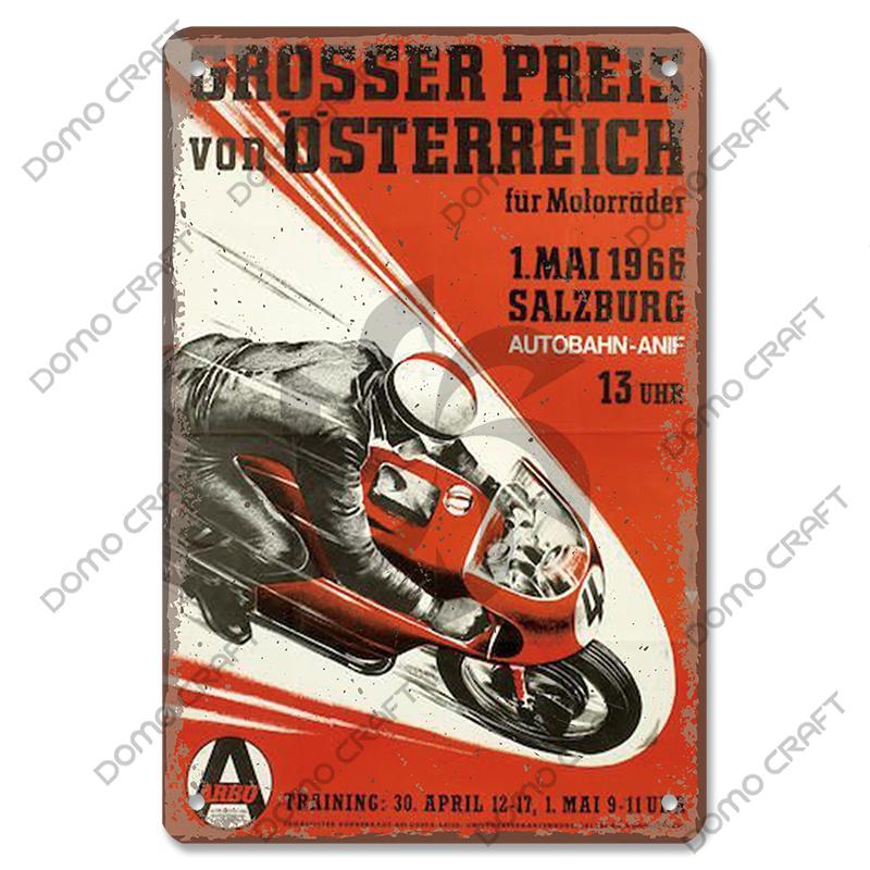Motorcycle Vintage Poster Metal Plate Cafe Racer Festival Race Bred Motorcycle Metal Tin Signs Wall Decor Riders Club Man Cave