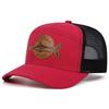 Seven-Panel Style Fishing Cap Adjustable Trucker Hat Summer Baseball Cap  Unisex