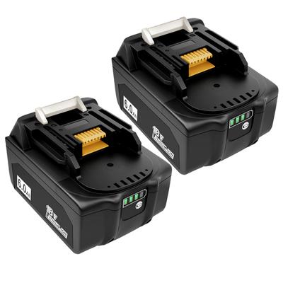 2-Pack 18V 6.0Ah Battery For Makita BL1850 BL1815 BL1815N BL1820 BL1820B BL1830 BL1830B BL1835 BL1840 BL1840B BL1845 BL1850B BL1860 BL1860B LXT400