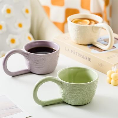 Konstnärlig känsla enkel nordisk keramisk mugg ins stil kreativ exklusiv personlig hushållsvattenkopp kaffekopp