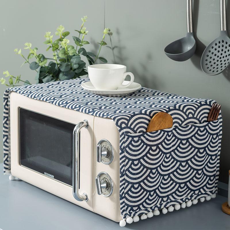 Table Cover Waterproof Dryer Covers for The Top Fridge Dust Cover Anti-slip Washer and Dryer Top Covers for Home and Kitchen Dust-proof