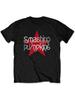 Camiseta de The Smashing Pumpkins Logo de Estrella Oficial Unisex Negra Casual Cuello Redondo Jersey con Tejido de Alta Elasticidad