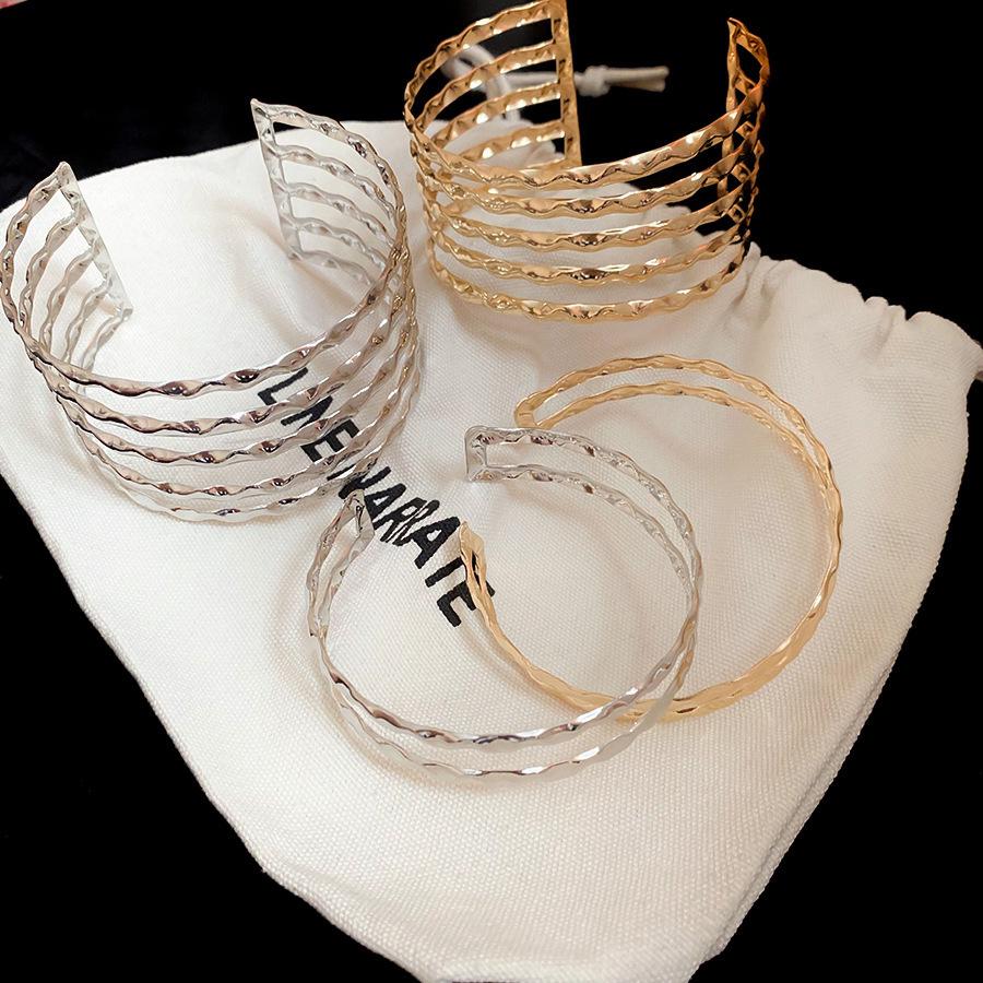 Vergoldetes Geometrisches Armreif - Minimalistisches Leichter Luxus Armband für Damen