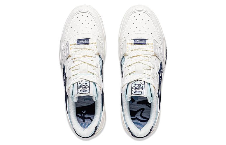 Li Ning Yuebai Ocean Abrasion Resistant Breathable Low top Skateboard Shoes Women's White AGCS252-16