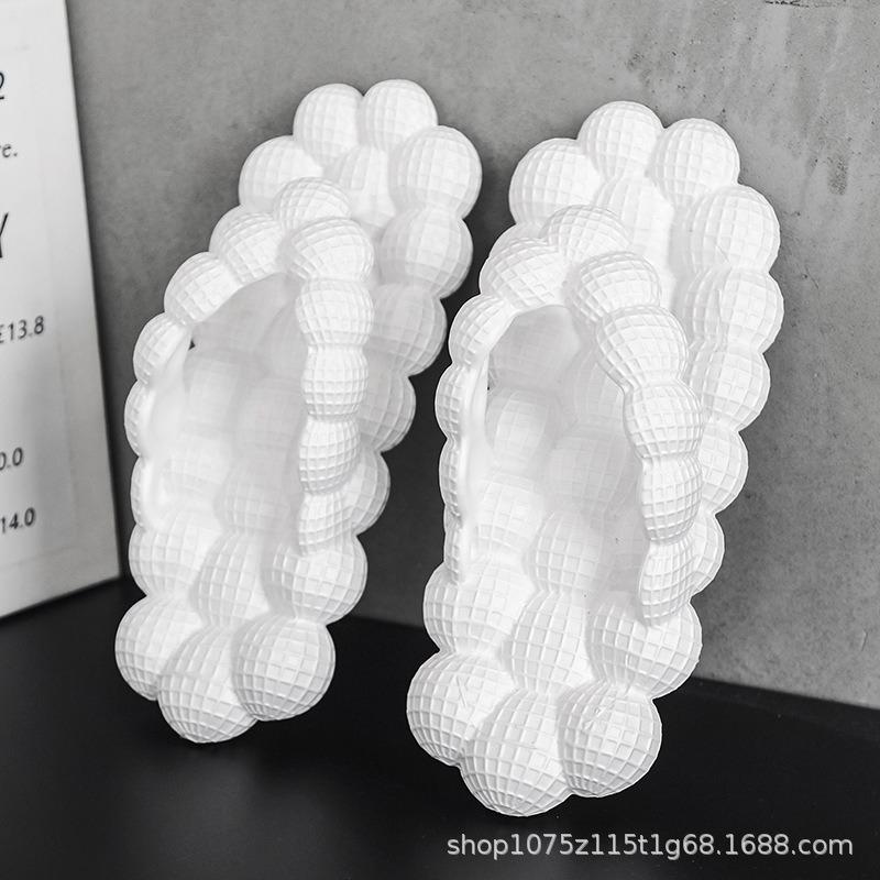 

Летние новые мужские и женские парные шлепанцы с перемычкой, ЭВА, мягкая подошва, пляжная обувь, нескользящие тапочки 44-45 белый