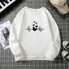 Verdicktes und gefüttertes Unisex-Sweatshirt mit Schmetterlingsprint 6933