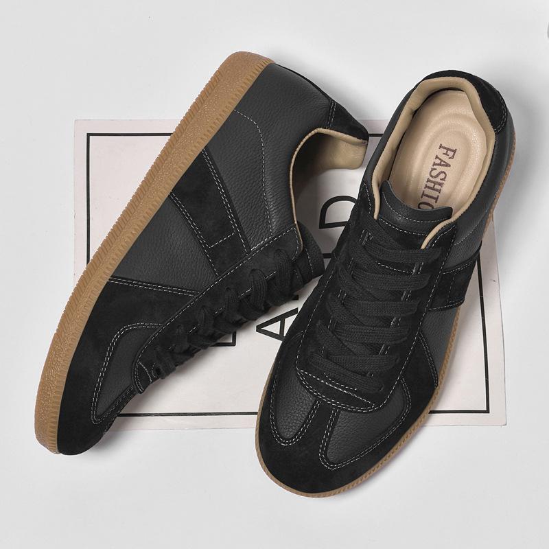 

Men s shoes 2025 summer new men s youth trend daily college style wear-resistant and comfortable front lace-up casual board shoes 45 чорний