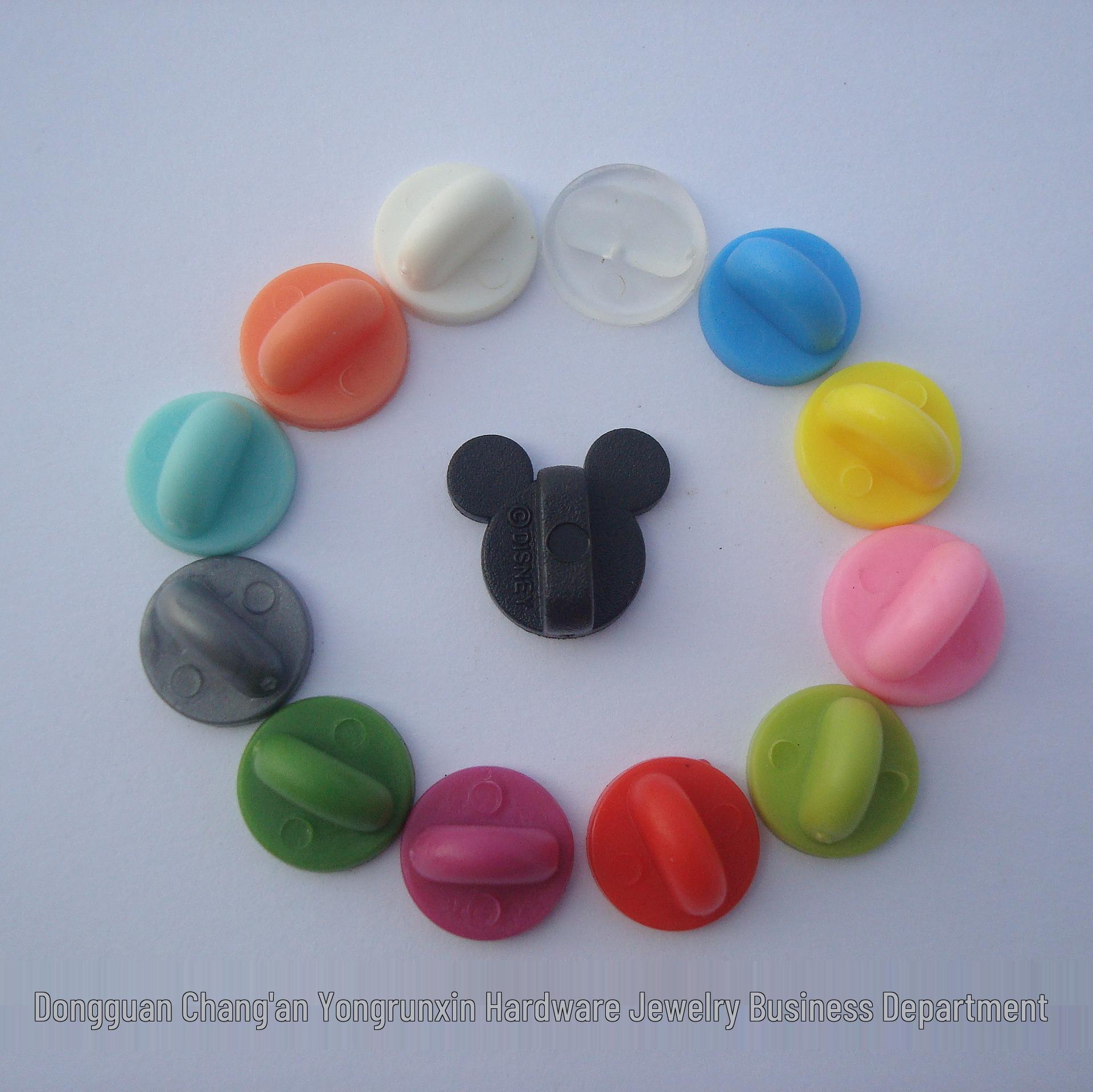 

Black Multi-color Mickey Head Butterfly Buckle Badge Cap Pin Accessories Black
