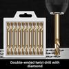 Double-head Twisted Drill Bit, Stainless Steel with High Hardness, Electric Drill Chuck for Hole Drilling, Tungsten Steel Alloy Steel Drill Bit