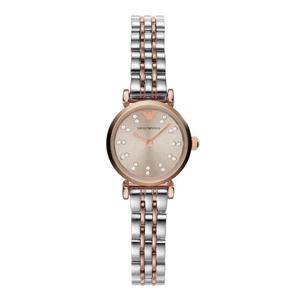 EMPORIO ARMANI Two-Tone Stainless Steel Two-Hand Watch Women's
