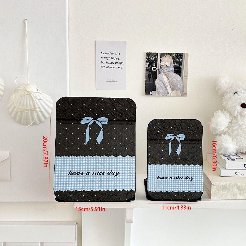 Compact Cosmetic Mirror Desktop Stand Mirror Pu Leather Pocket Make-up Mirror Vanity Mirror  Unisex