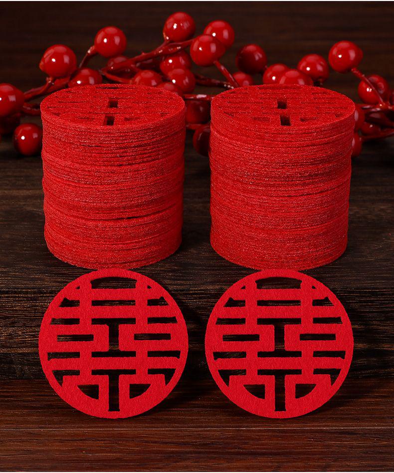 Double Happiness Wedding Bed Scattering Decoration - Creative Fruit Plate & Staircase Accents