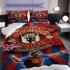 Glory Devils Rise Three-piece set (1 * duvet cover + 2 * pillowcase, without core) 2D Flat Duvet cover and pillowcase Bedding set Soft and comfortable