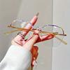Vintage Runde Große Rahmen Lesebrille für Herren und Damen Retro Elegantes Blumenmuster Mode Alterssichtigkeit Brille Mode Brille