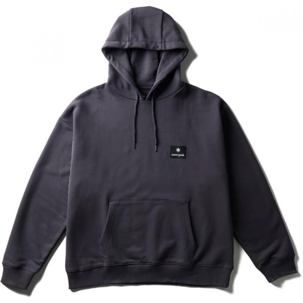 Snow Peak Новый Стандартный Худи с Квадратным Логотипом Мужское Худи Угольный Большой Размер Nsd Sw 25au002