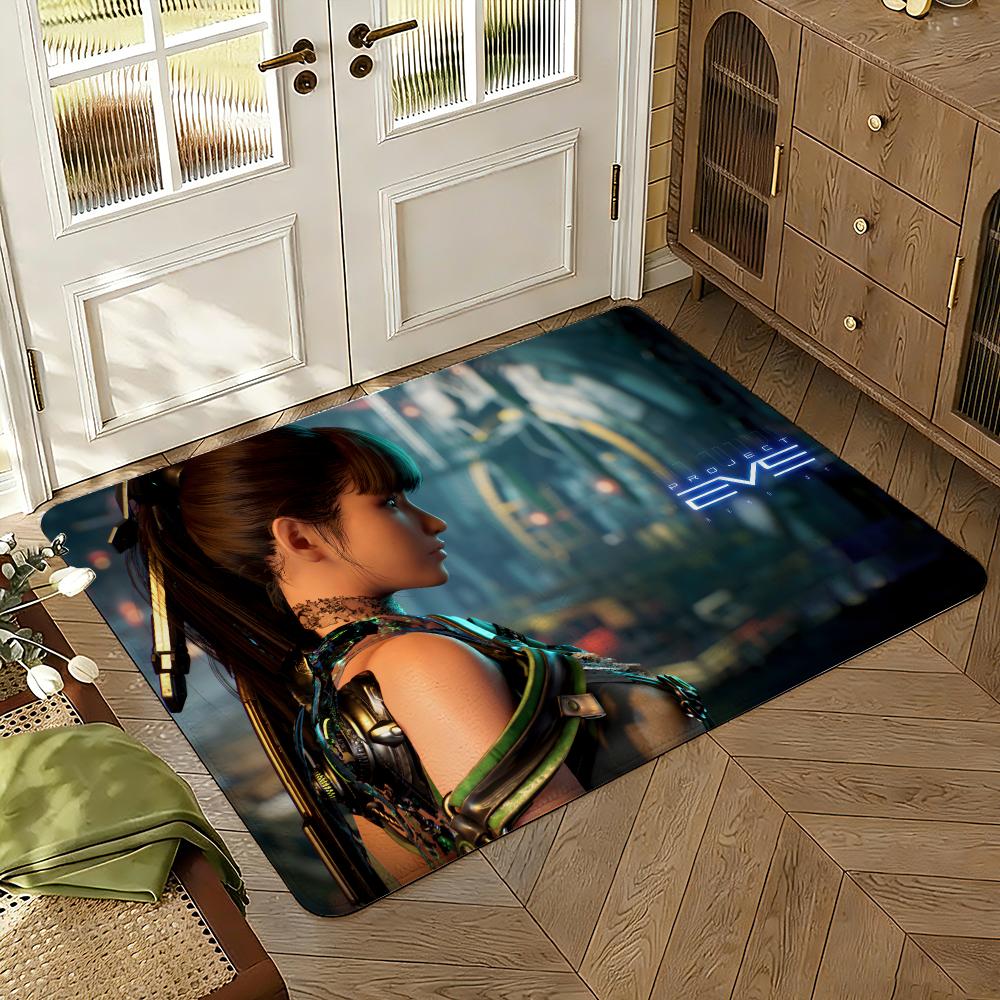 Game Stellar Blade Floor Mat Soft Thickened Absorbent Non-Slip Bedroom Living Room Door Mat Home Decor Flannel Rugs