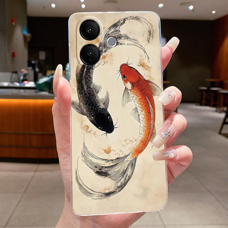 Casing For Vivo V60 Lite Aesthetic Luxury Dragon Cute Cool Boys Girls Soft silicone Phone Case Back Cover Transparent TPU Shell