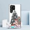 Christmas Art Girls Coffee Phone Case For Samsung Galaxy S24 S25 Edge S26 Ultra S22 S23 Plus S21 + S20 FE Soft TPU Back Cover Ga