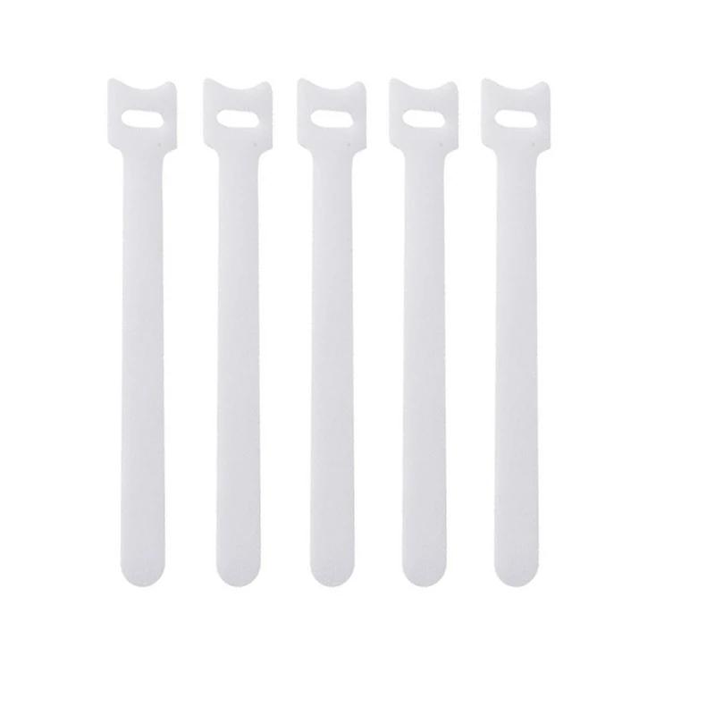 25pcs Reusable Cable Ties, Releasable Wire Management Straps for Earphones Mouse Cables, Nylon Organizer Ties Quick Release