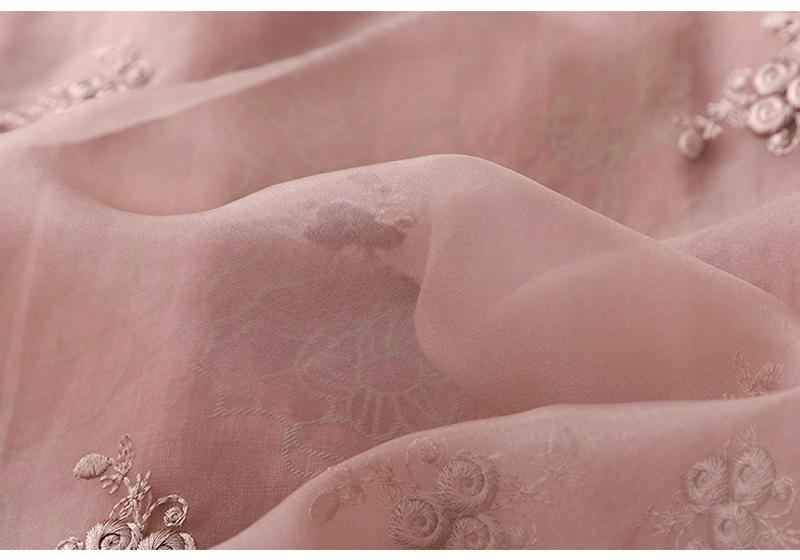 Summer Cotton Linen Patchwork Organza Shirt - Retro Artistic Zen Tea Ceremony Loose Top for Women