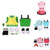 Farbenfrohes Polyester Powerpuff Girls Cosplay Kostüm Perfekt für Halloween oder Bühnenauftritte
