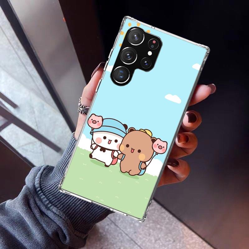Bubu Dudu Cartoon Cute Phone Case For Samsung Galaxy S26 S25 Edge S24 S23 Ultra S22 Plus S21 S20 FE Soft TPU Back Cover Funda Ga