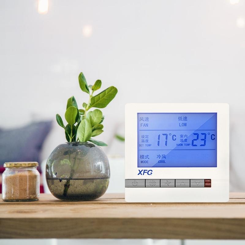 Digital Thermostat Air Conditioner Intelligent Control Thermometers Switches Panel LCD Display Temperature Controller
