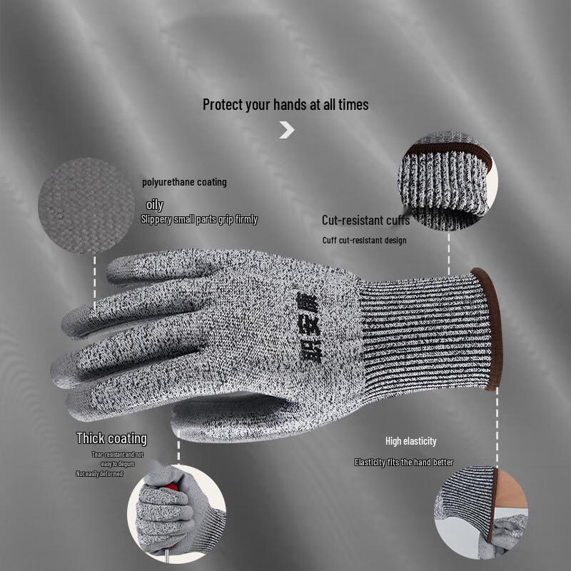 Maihanxin HPPE Level 5 Cut Resistant Gloves