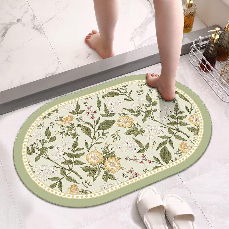 Kieselgur Badezimmerbodenmatte Eingangstür Küche Badezimmer rutschfeste Fußmatte Haushalt saugfähig schnelltrocknend Türvorleger