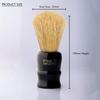 Pink Woolf Boar Shaving Brush for Men | 25mm Knot, BLACK ACRYLIC HANDLE | Creates Thick Lather & Gently Exfoliates for a Smooth Shave | Gift for Men