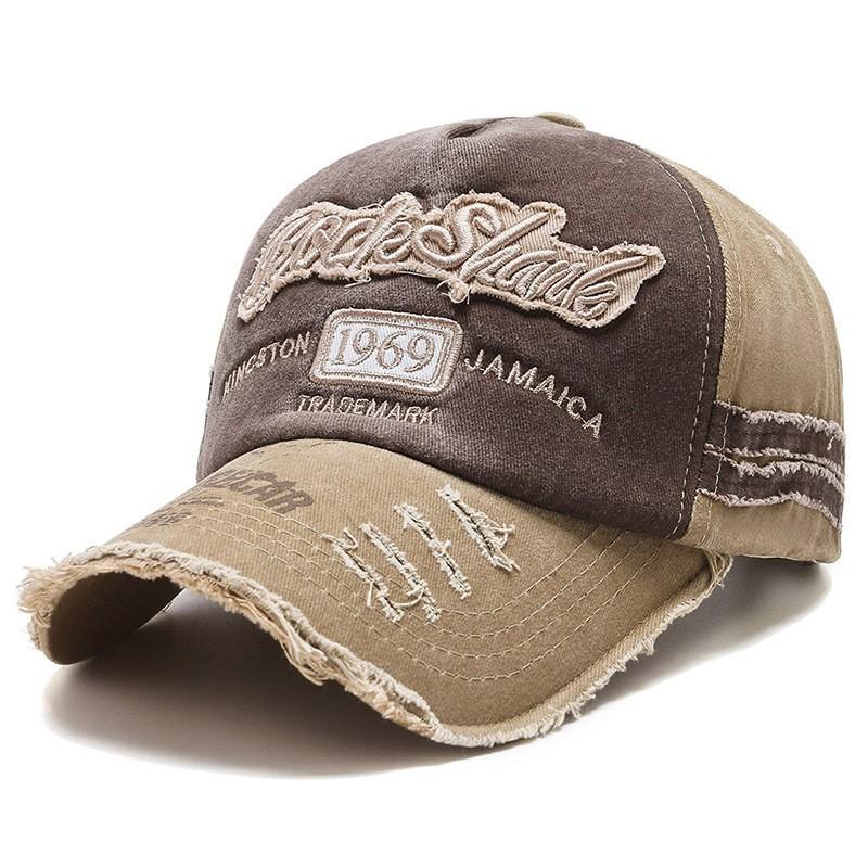 

Baseball Cap Embroidered Outdoor Shade Caps Breathable Sun Protection Hat Gift Brown