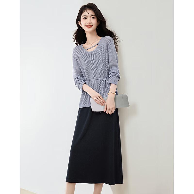 Autumn 2025 Knit Top & Camisole Dress Set