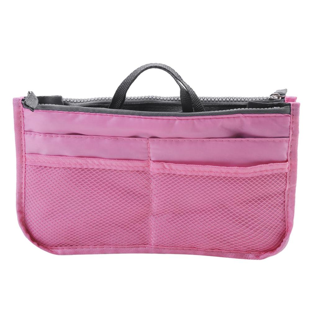 Multi Functional Large Capacity Makeup Bag Portable Double Zipper Toiletries Travel Storage Bag Mommy Bag Multi Pocket Cosmetic Tote
