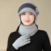 Winter Hat Fleece Thickened Ear Protector Knitted Hat In The Elderly Cold Wool Hat
