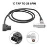 D Tap to 2B 8 Pin Right Angle Female Power Cable for  Amira Camera Battery Conversion Cable Accessories 60cm