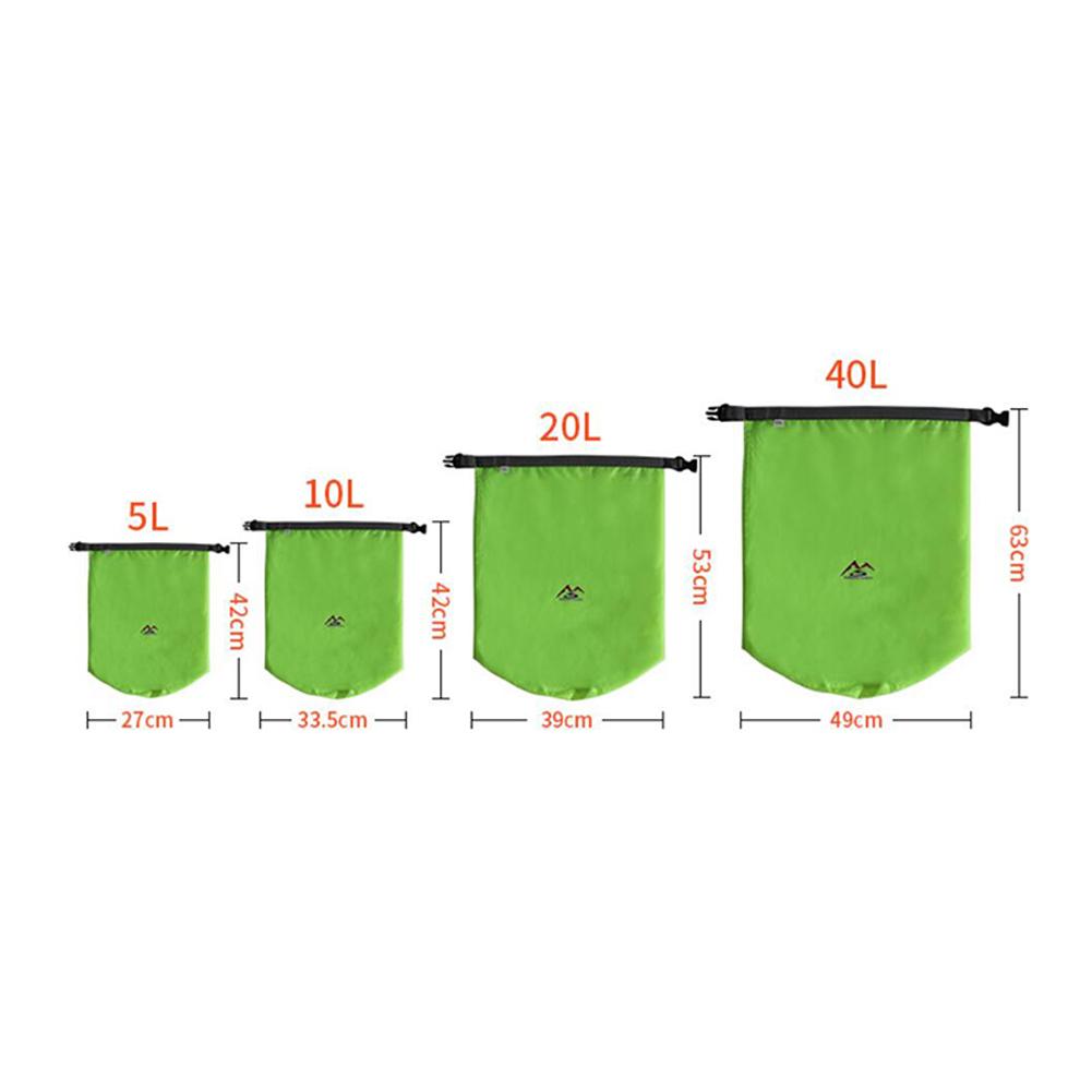 5L/10L/20L/40L Ultra Light Waterproof Bag Outdoor Drift Bag Waterproof Bucket Waterproof Bag