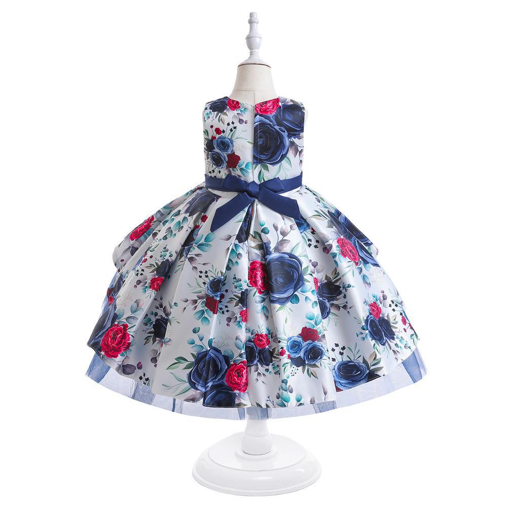 Pegeant Sequined Backless Kids Dresses for Girls Wedding Party Princess Dresses Baby Girls First Communion Layered Tutu Dresses