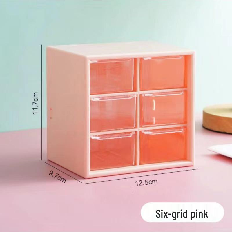 Schreibtisch-Schmuckschublade mit sechs Fächern für Studentenwohnheime