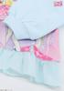 Kaitak Family Idol PreCure Kids' Light-Up Pajamas, Long Sleeves, Ruffles, Spring/Autumn (100cm, Sax)