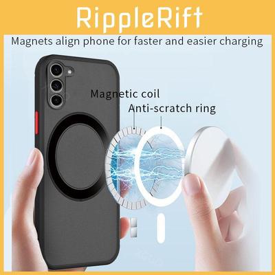 For Samsung Silicone Magnetic Case With Anti Crash And Heat Dissipation For Fashionable Protection