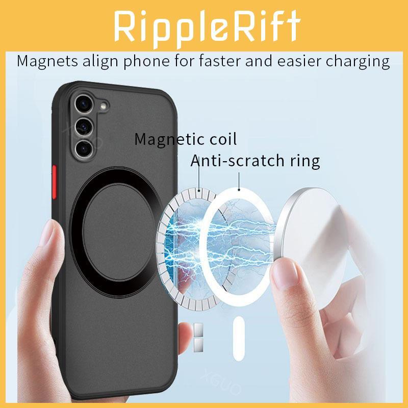 Silicone For Galaxy Phone Case Magnetic Absorption Resistance Scratch
