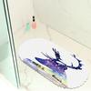 Flower Shadow Elk Picture Balcony Bathroom Mat Hydrophobic Non-Slip Door Mat Swimming Pool Public Places Non-Slip Floor Mat