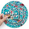50-Pack Mermaid Cartoon Fish Stickers for Decor - Water Cup, Luggage, Phone Case