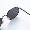 A Pair Of Vintage Polygonal Metal Sunglasses Classic Trendy Sunglasses For Shading