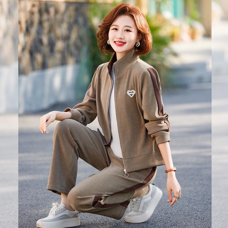 

Повседневный спортивный костюм QianLian Mom s Осень/Зима 2025 4XL