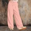 Women’s High Waist Drawstring Wide Leg Casual Long Pants Relaxed Lounge Trousers with Pockets