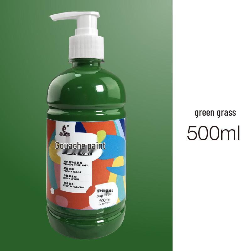 Kunstbedarf: 24-Farben 500ml Waschbares Gouache-Farben-Set für Bildungseinrichtungen und Kinder