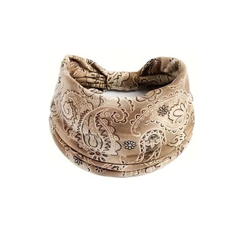 Boho Elastická Široká Čelenka – Európska & Americká Dámska Športová Joga Čelenka do Vlasov
